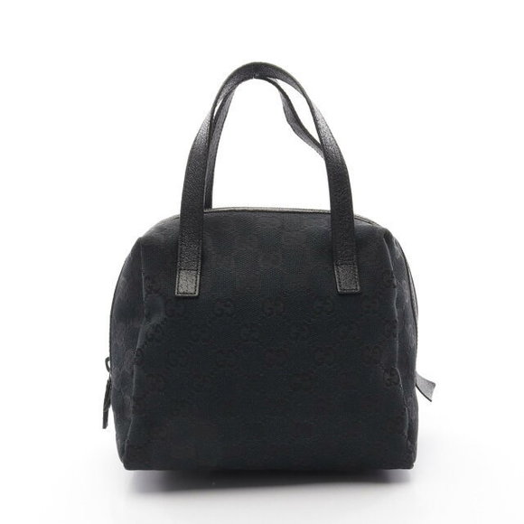 Gucci GG Canvas Handbag Leather Black - Picture 1 of 7